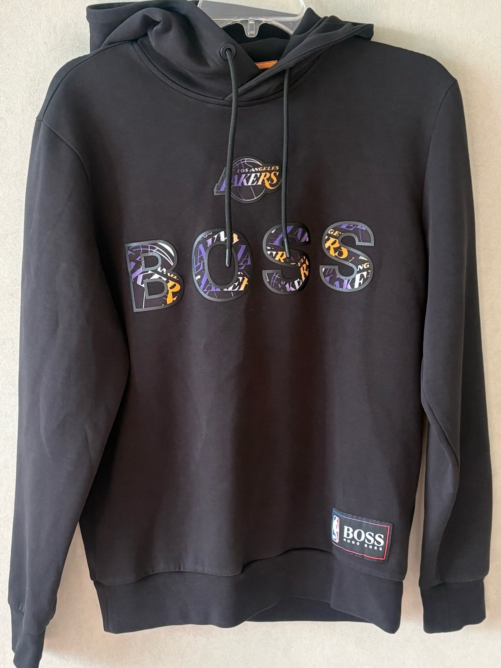 Hugo Boss Black Lakers Logo Pullover Hoodie